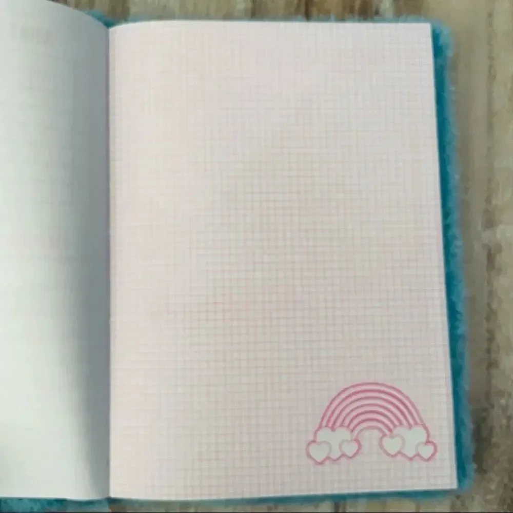 NWT Blue Ranbit Bunny Fuzzy Journal Inspirational Motivational Activity Book